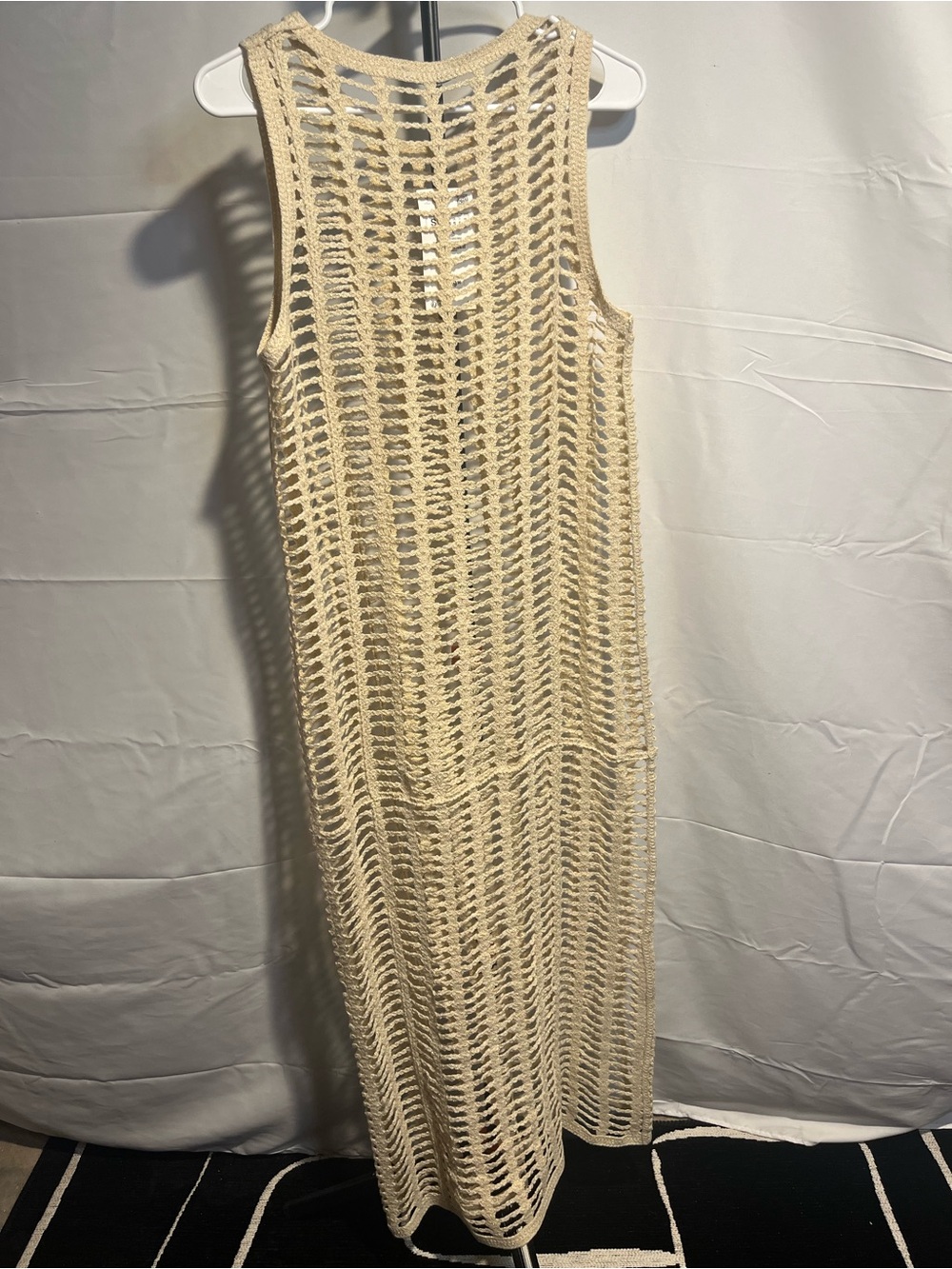 NWT Zara Open Knit Mesh Tunic Maxi Dress / Coverup - Cream - Size
Small - Picture 2 of 10